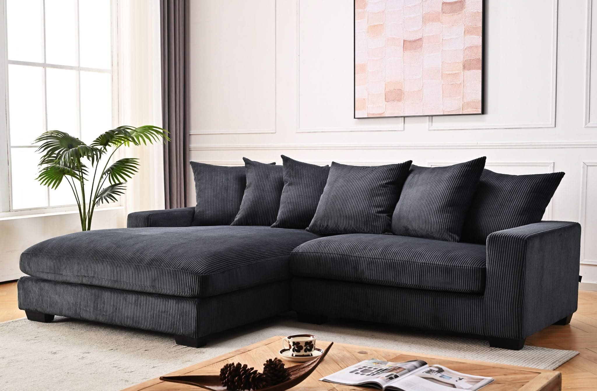 Luxe - Oversized 2 Piece Sectional Couches For Living Room, L Shaped Sofa With Chaise - Image 2