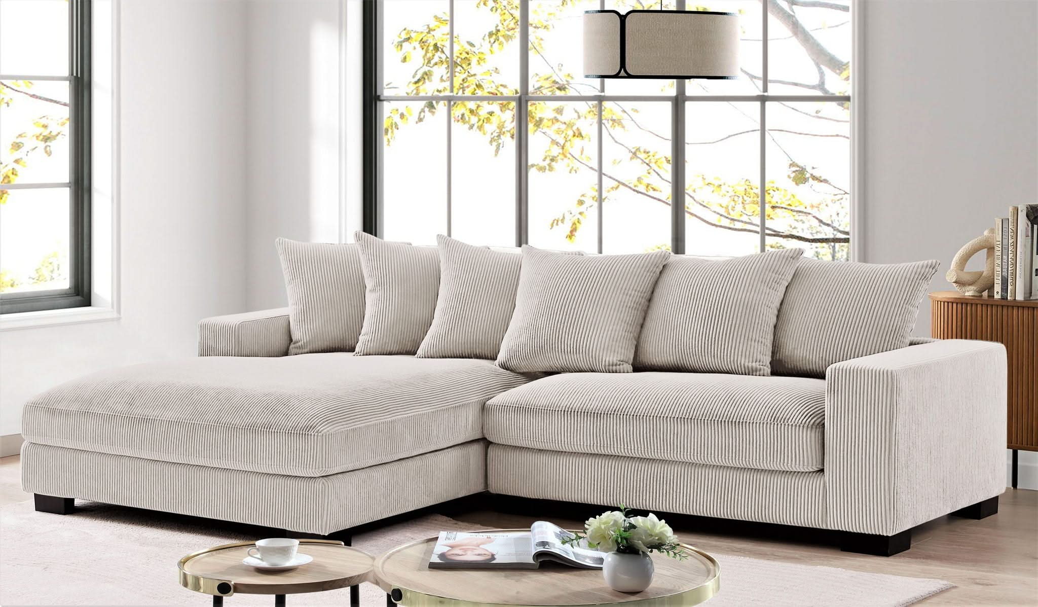Luxe - Oversized 2 Piece Sectional Couches For Living Room, L Shaped Sofa With Chaise - Image 22
