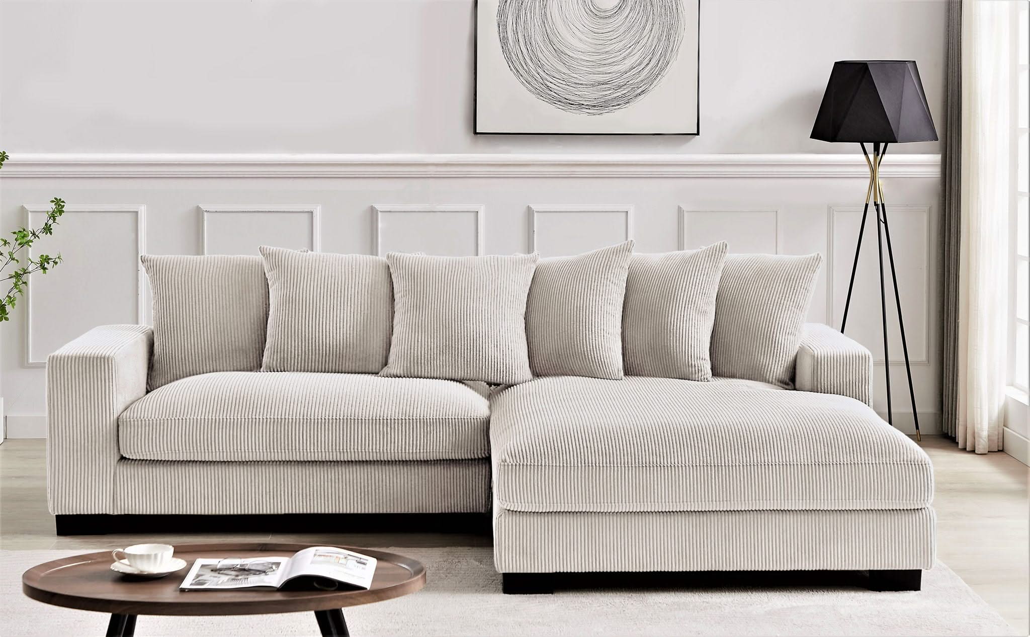 Luxe - Oversized 2 Piece Sectional Couches For Living Room, L Shaped Sofa With Chaise - Image 24