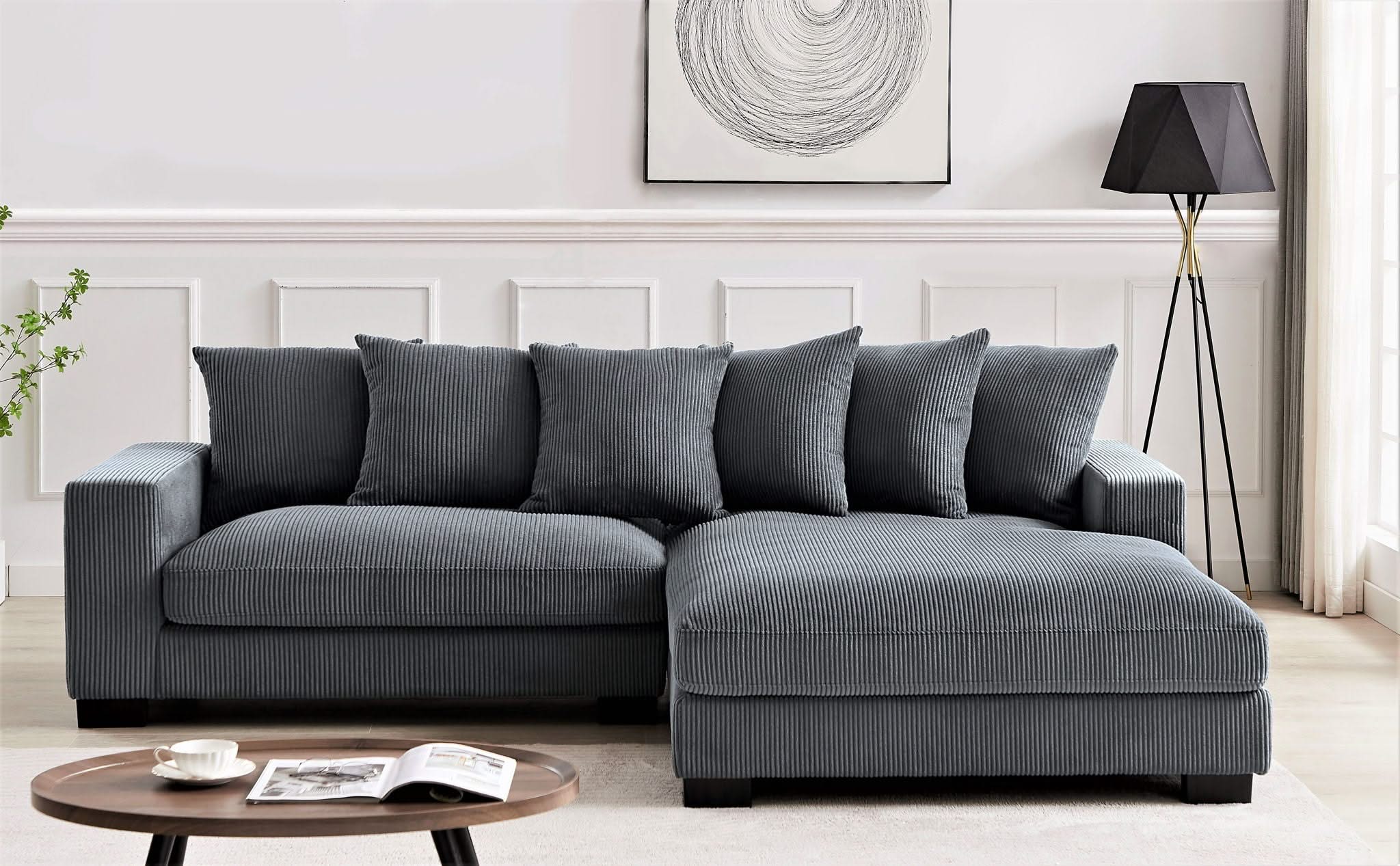 Luxe - Oversized 2 Piece Sectional Couches For Living Room, L Shaped Sofa With Chaise - Image 37