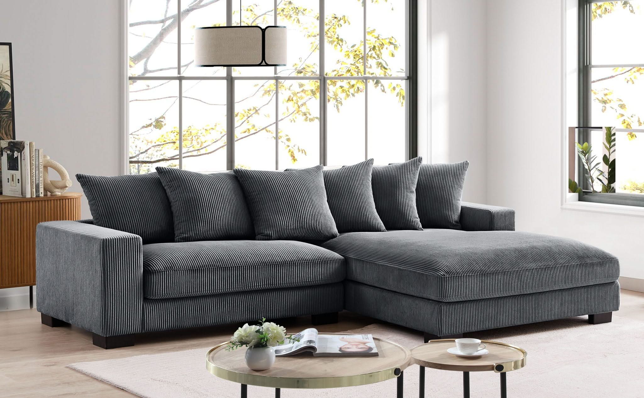 Luxe - Oversized 2 Piece Sectional Couches For Living Room, L Shaped Sofa With Chaise - Image 4