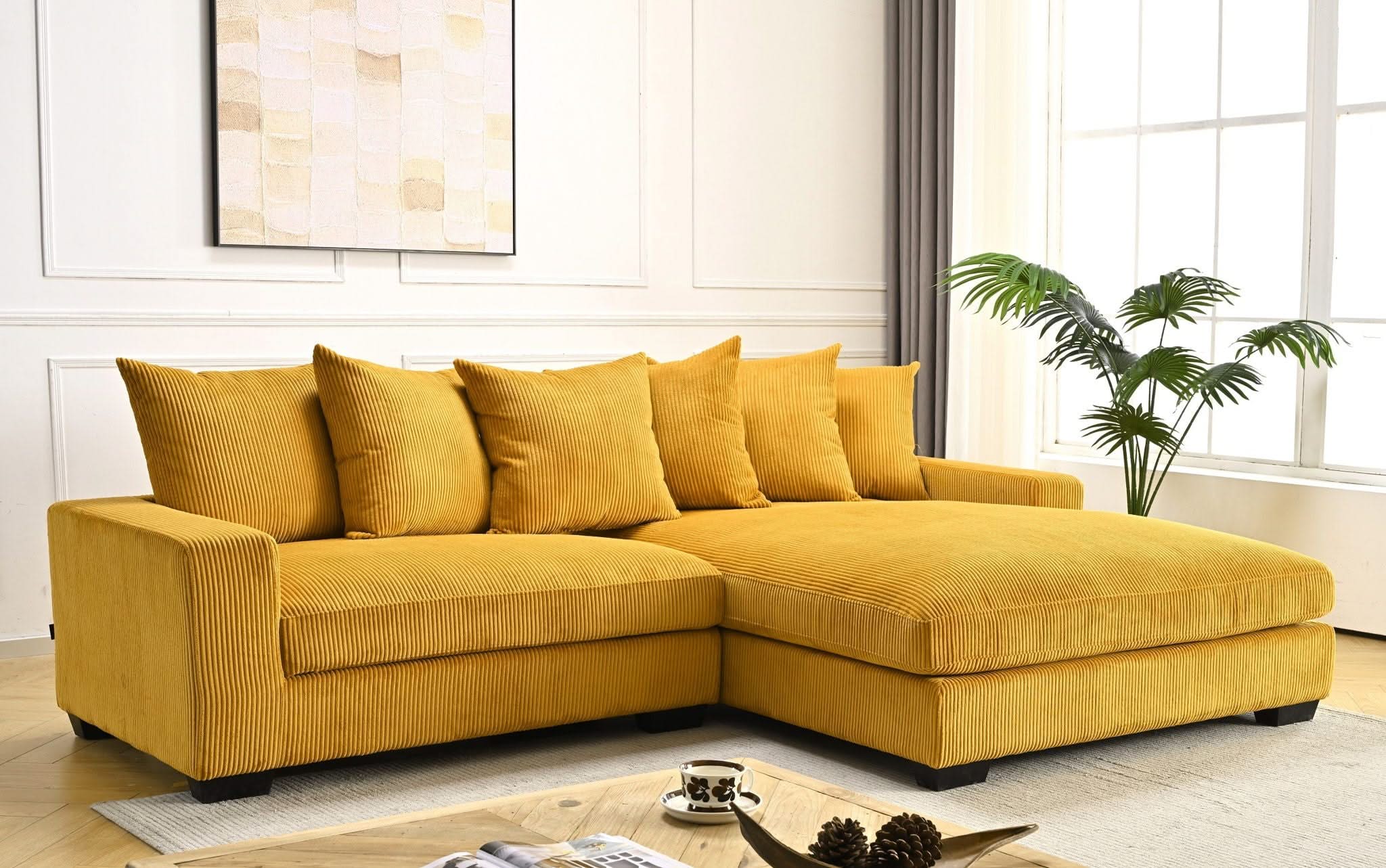 Luxe - Oversized 2 Piece Sectional Couches For Living Room, L Shaped Sofa With Chaise - Image 8