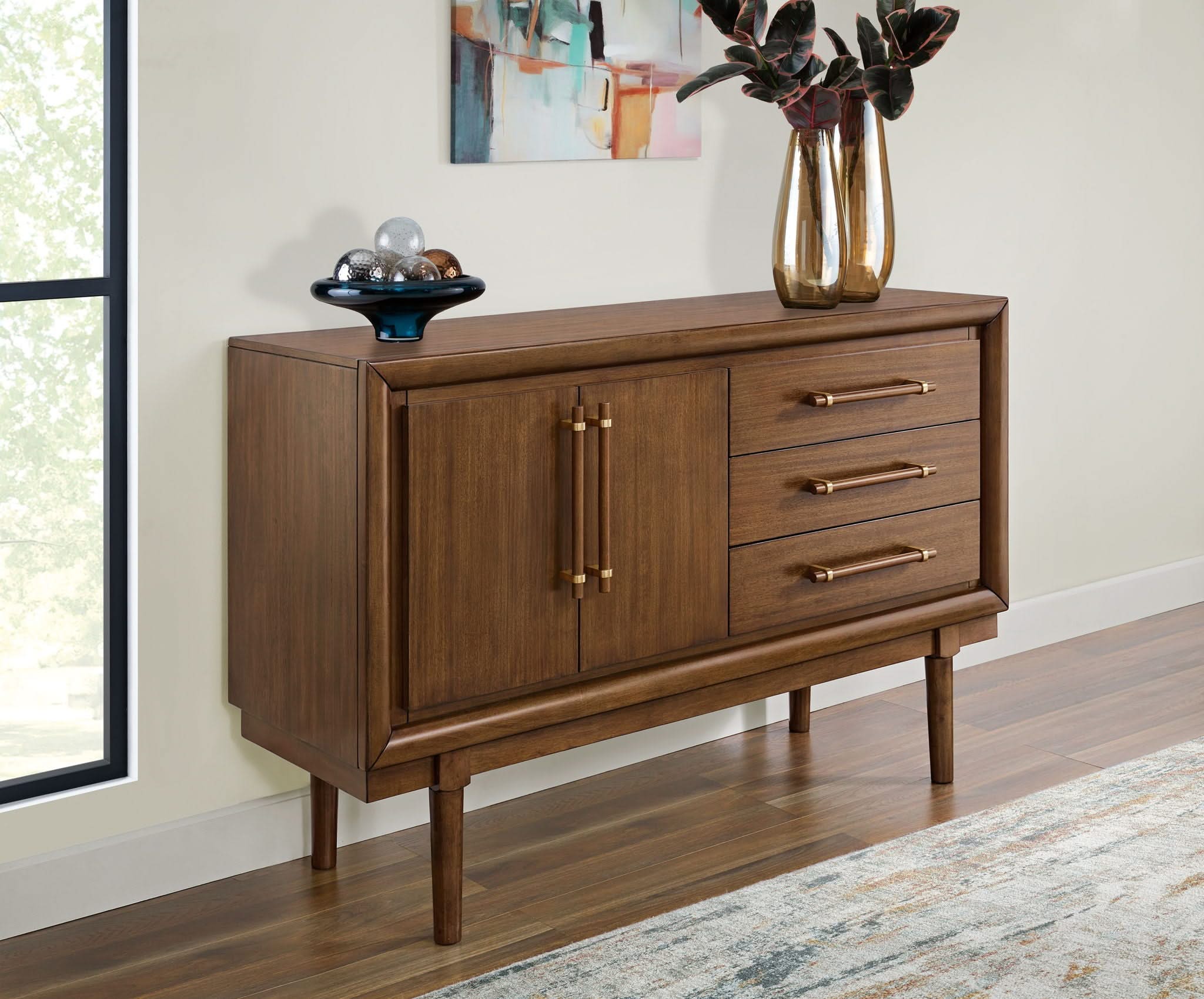 Lyncott - Dining Room Server - Brown - Image 4