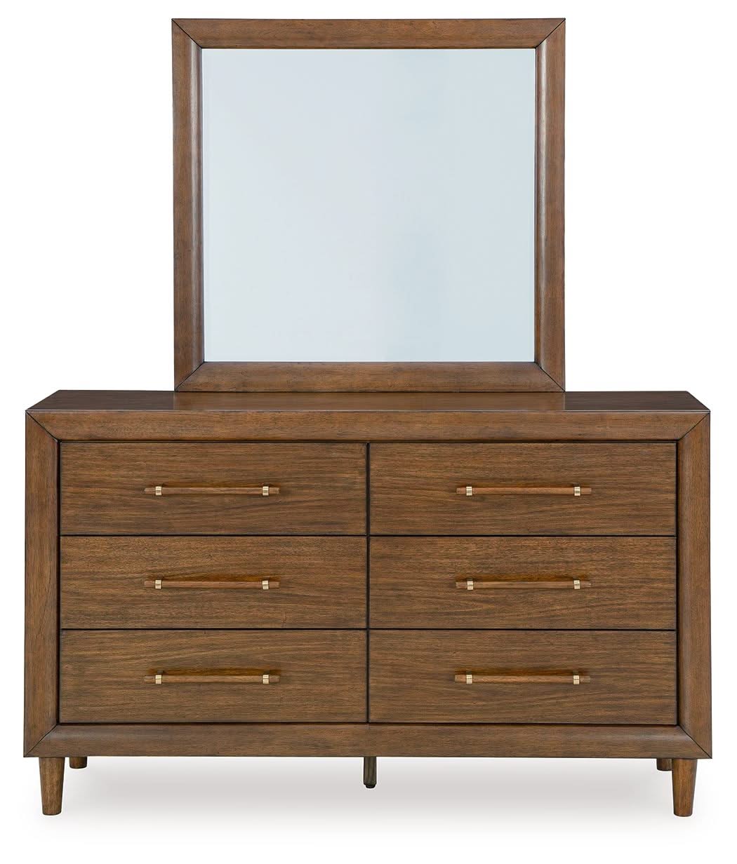 Lyncott - Dresser And Mirror - Brown - Image 2
