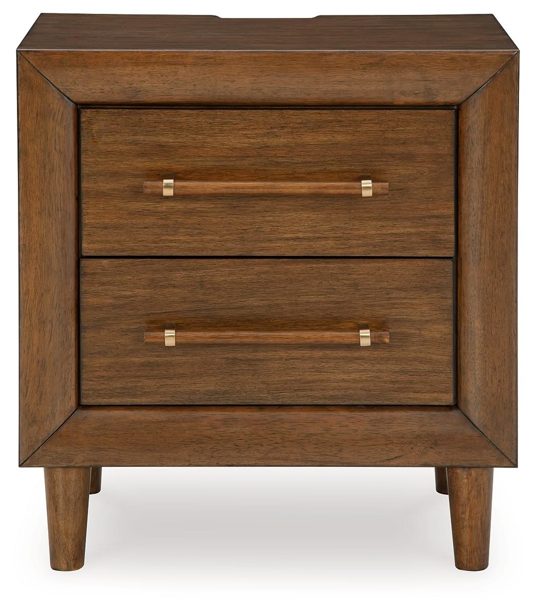 Lyncott - Two Drawer Night Stand - Brown - Image 2