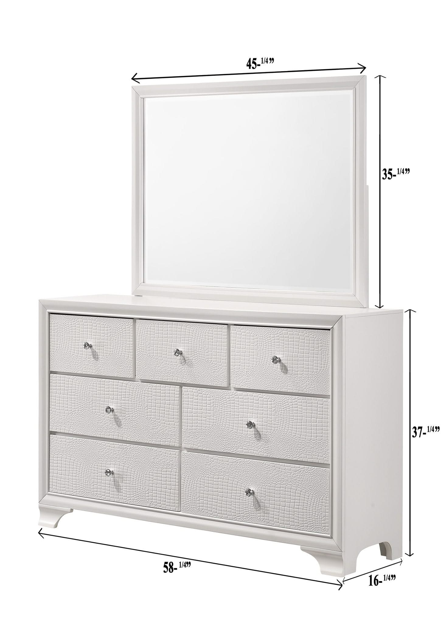 Lyssa - King 4 Piece Bedroom Set - White - Image 4