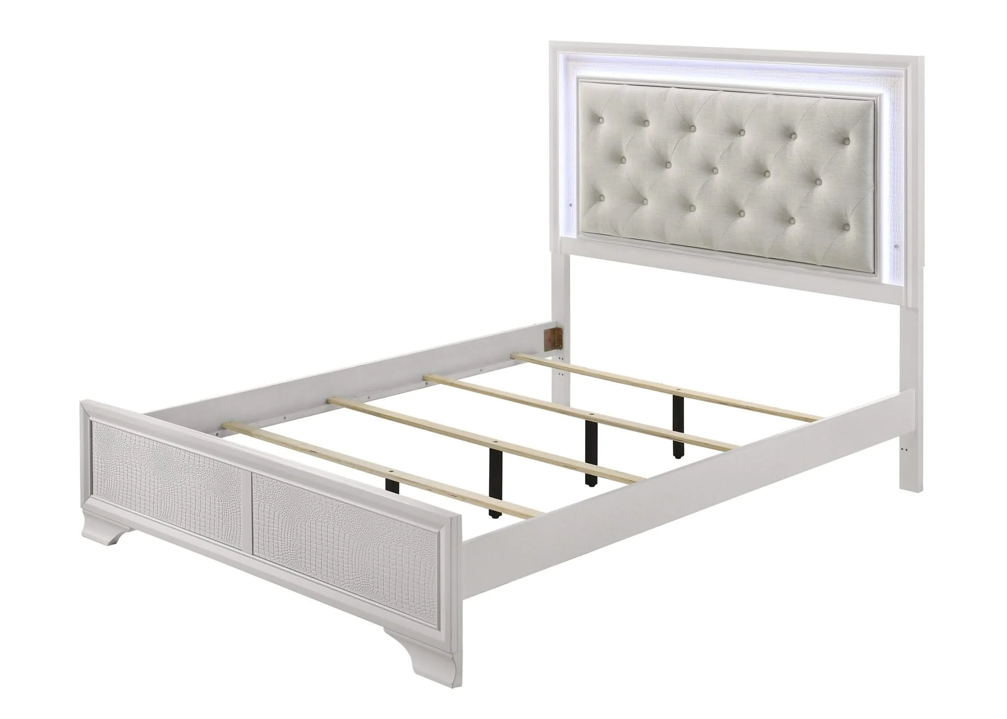 Lyssa - King 5 Piece Bedroom Set - Oat / Frost - Image 3