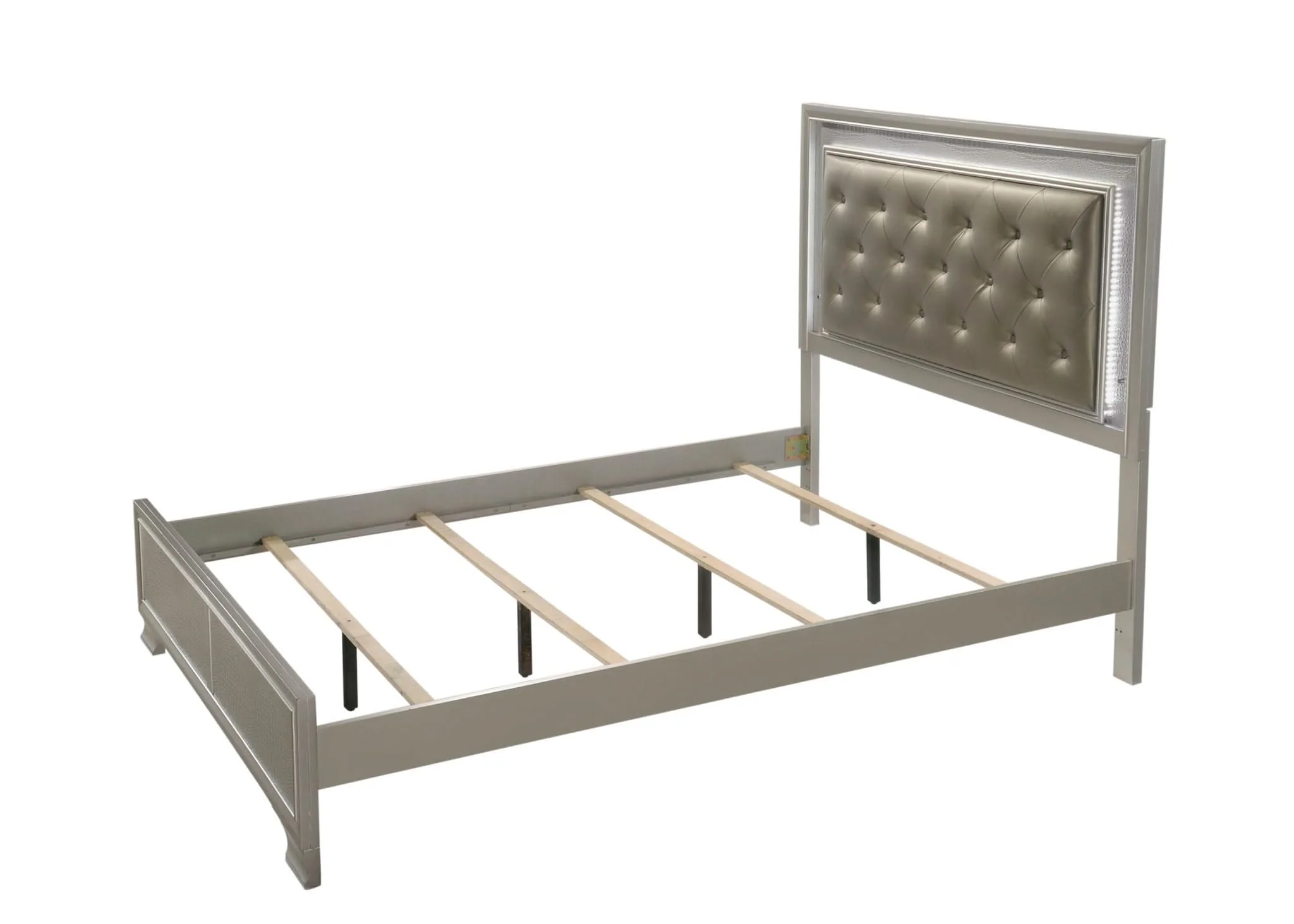 Lyssa - Queen Bed - Champagne - Image 2