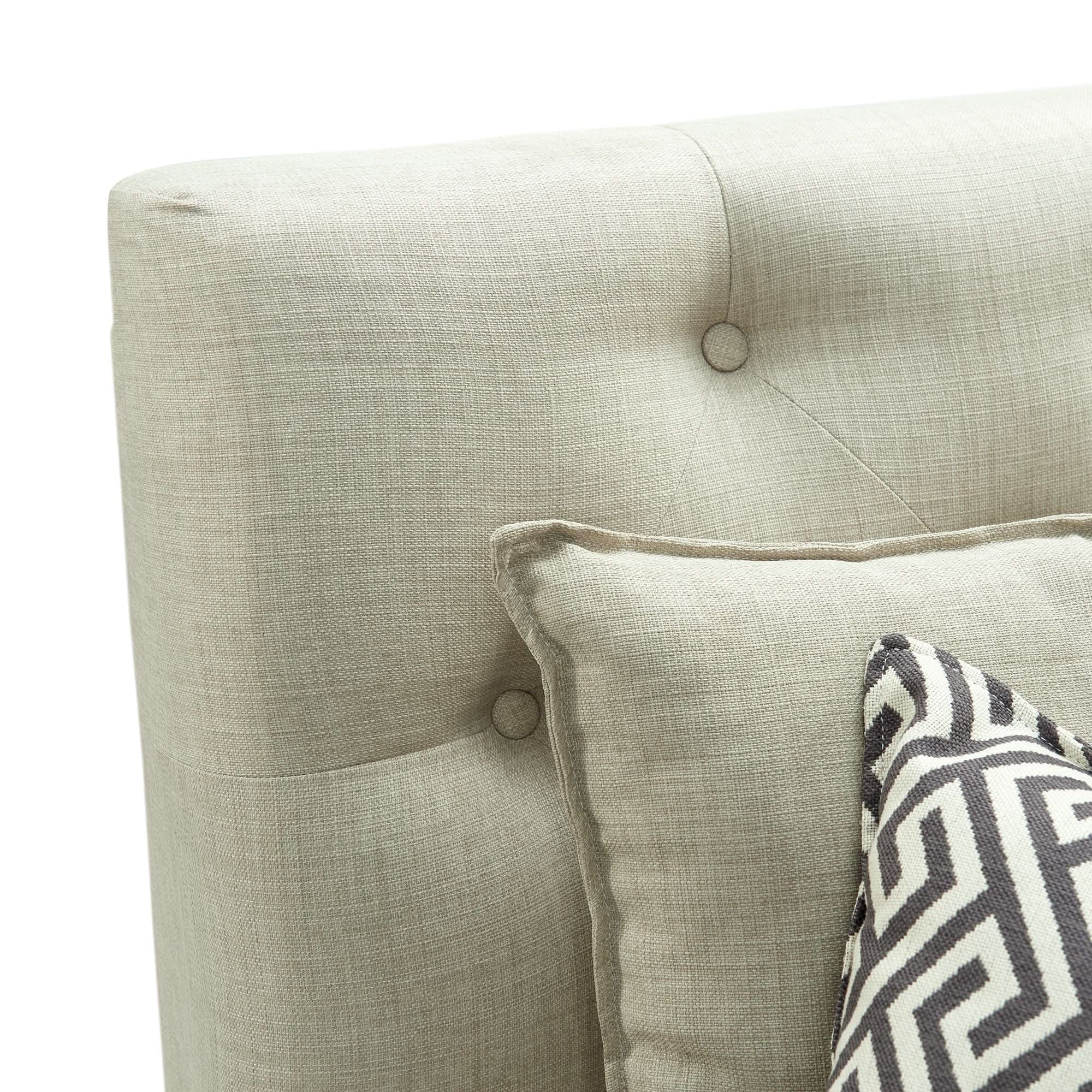 Maddox - Corner With Three Pillows - Beige - Image 4