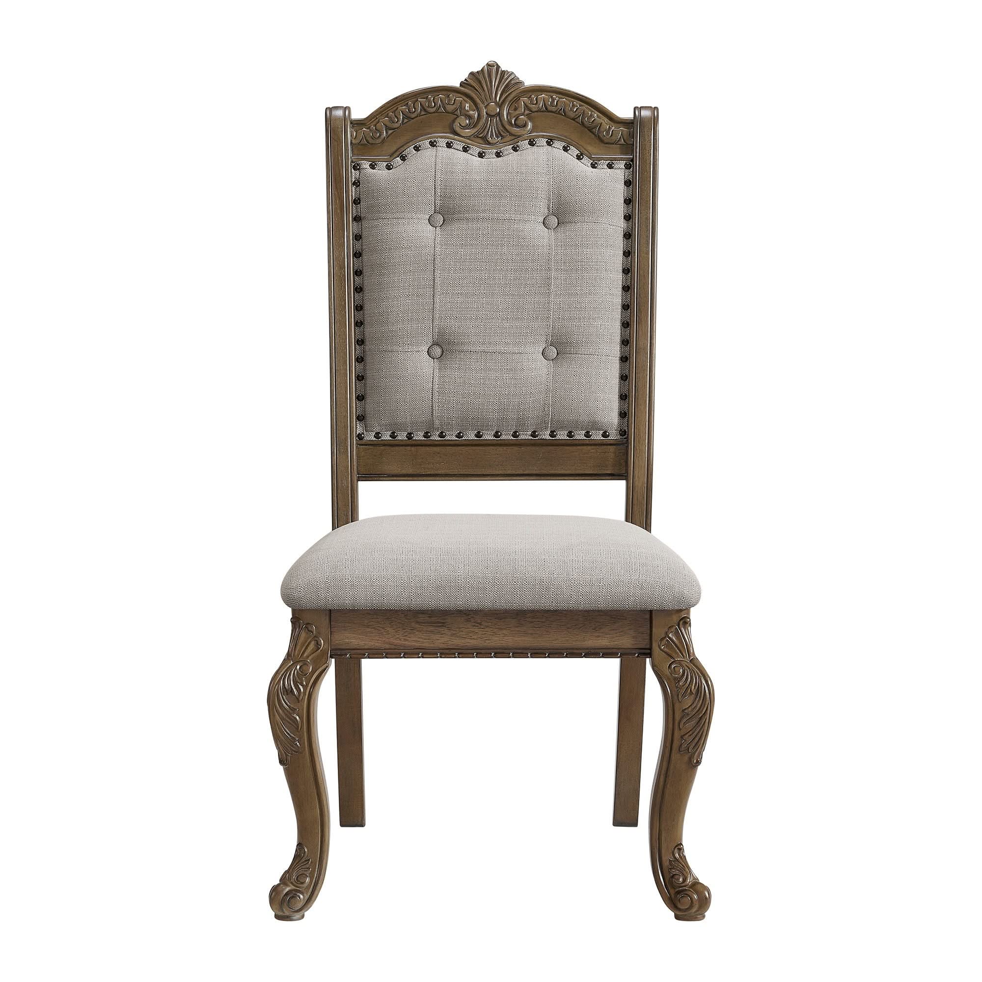 Madison Park - Dining Side Chair (Set of 2) - Walnut / Beige - Image 4