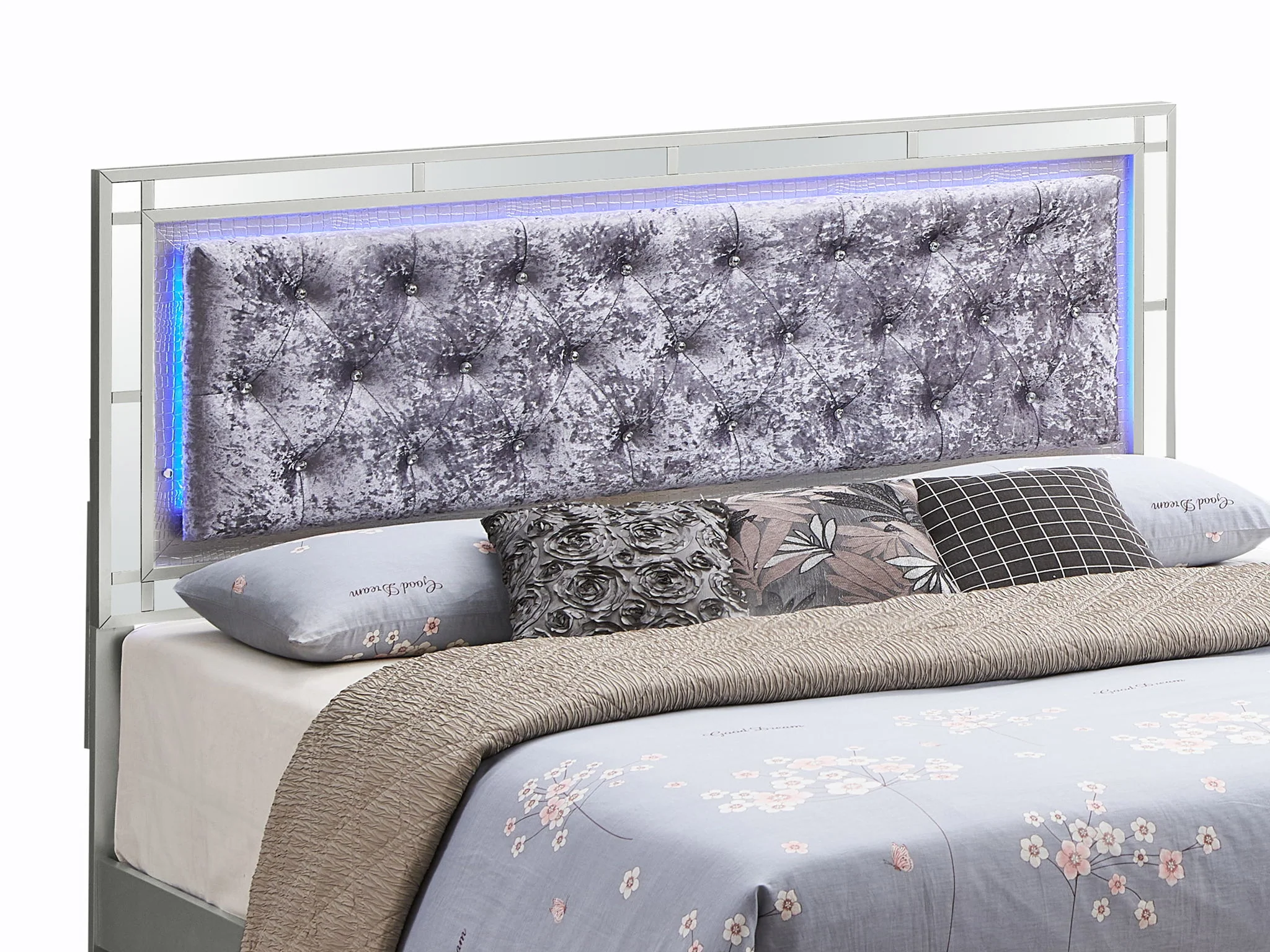Madison - Upholstered Bed With LED - Image 2