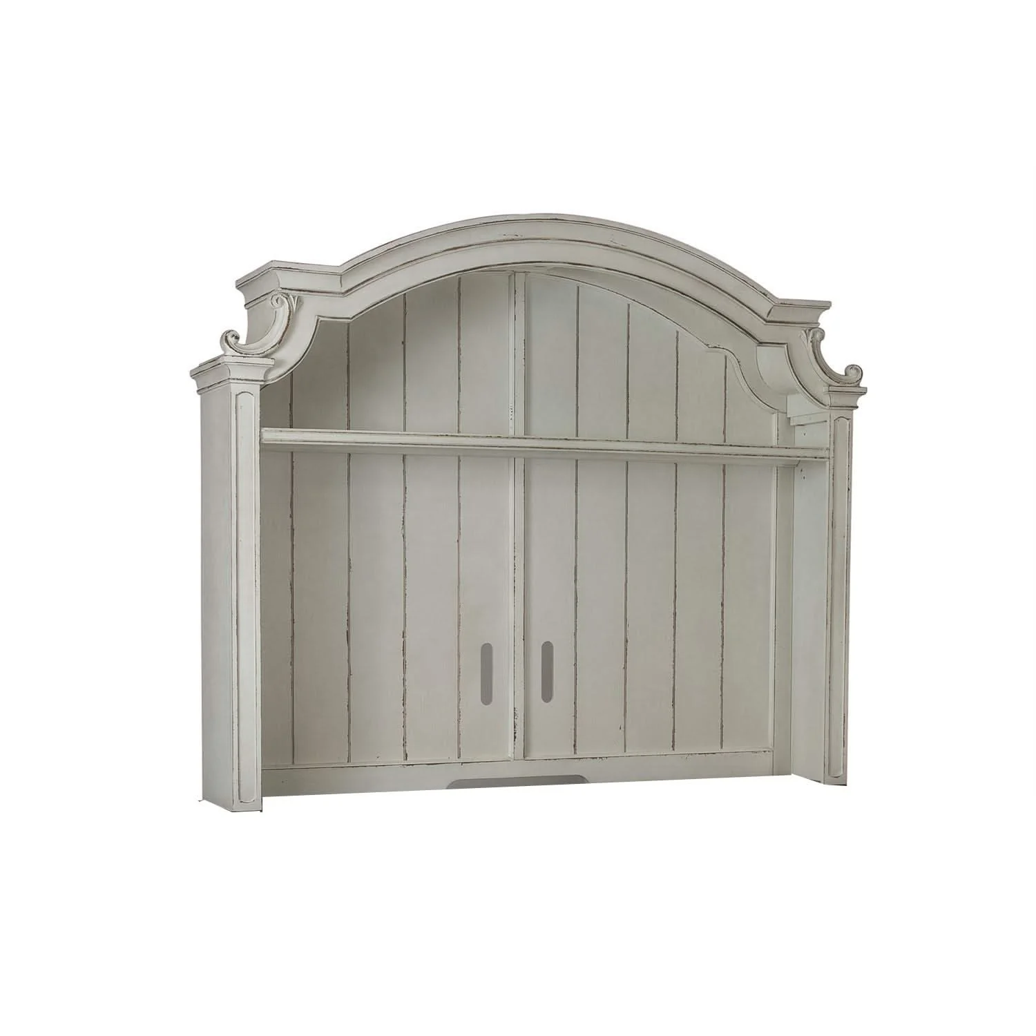 Magnolia Manor - Arched Entertainment Hutch - Antique White - Image 3
