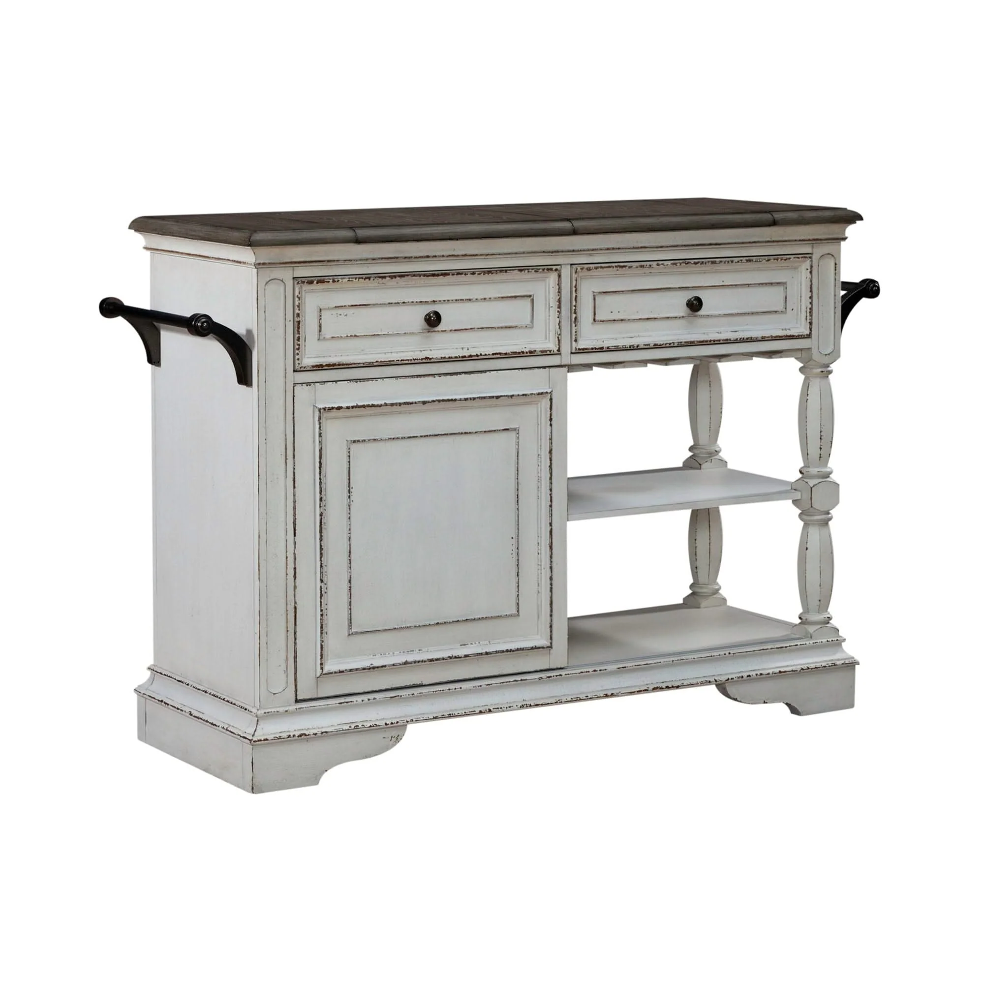 Magnolia Manor - Bar Cart - Antique White - Image 2