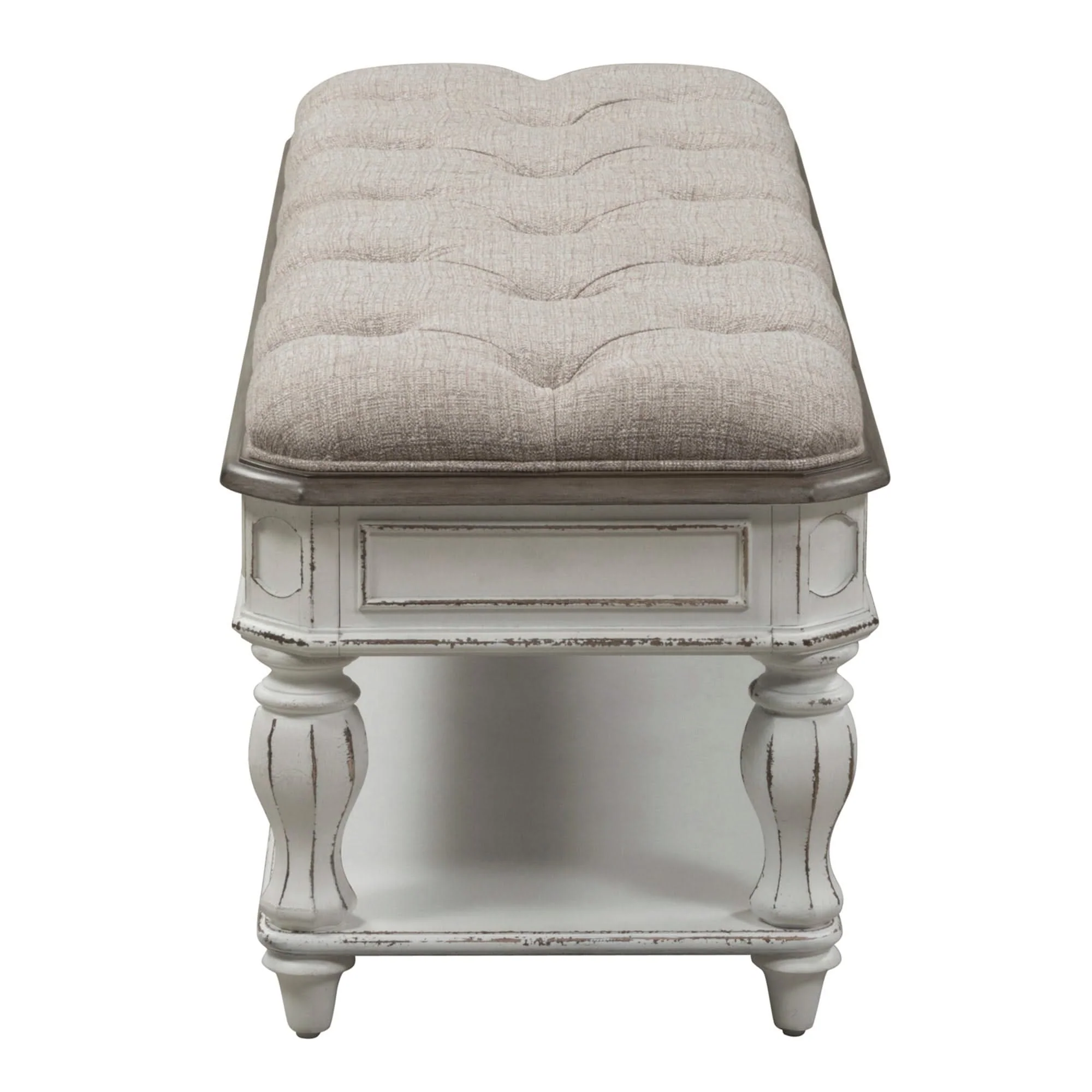 Magnolia Manor - Bed Bench - Antique White - Image 3