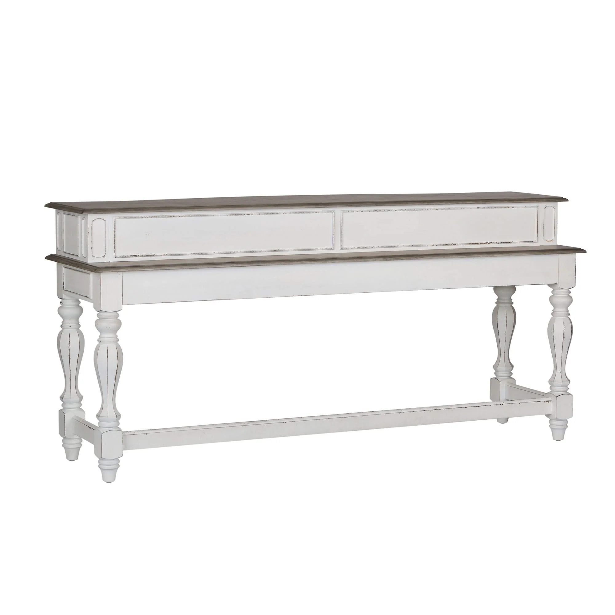 Magnolia Manor - Console Bar Table - Antique White - Image 4