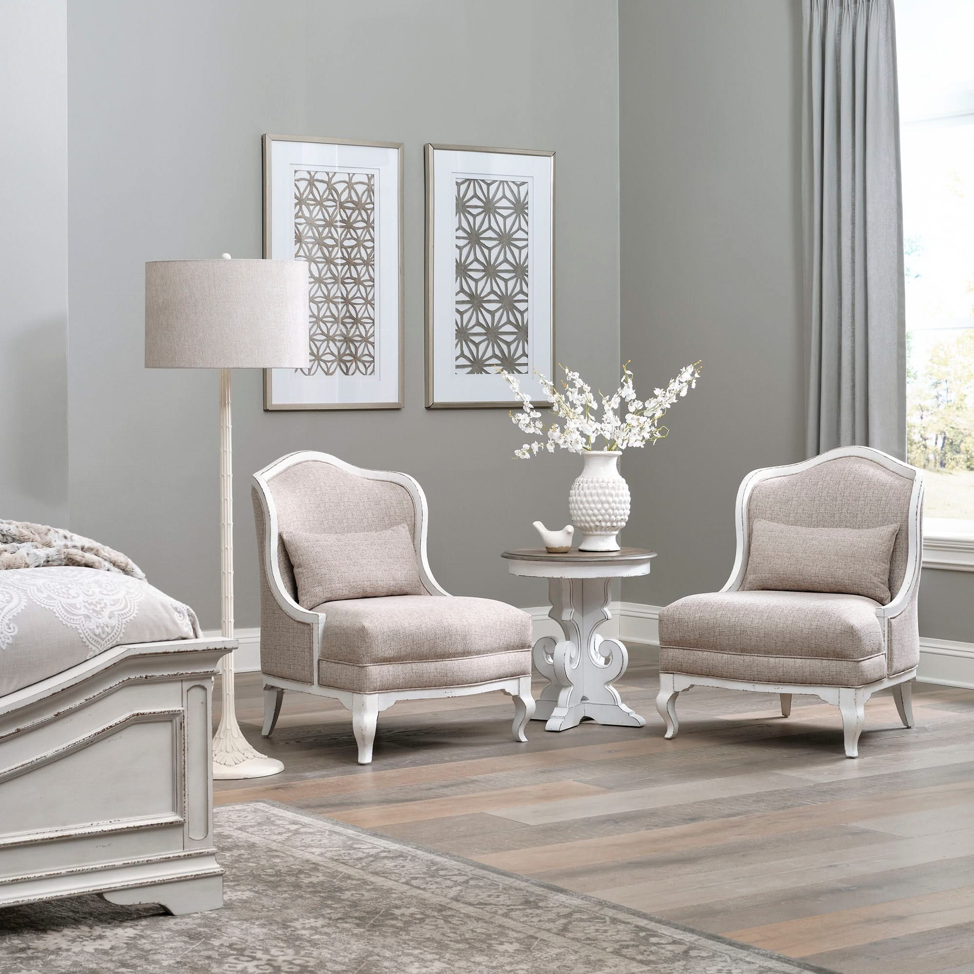 Magnolia Manor - Upholstered Accent Chair - Antique White - Image 4