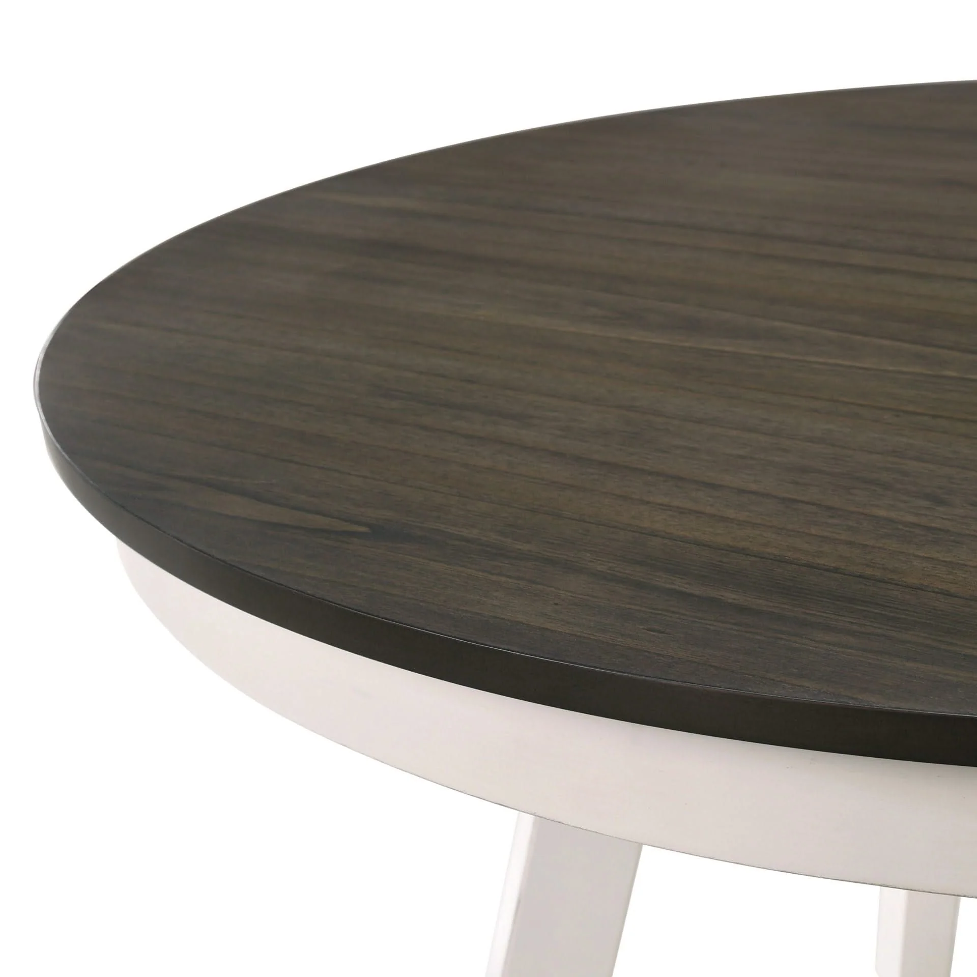 Maisie - Round Table - White / Brown - Image 4