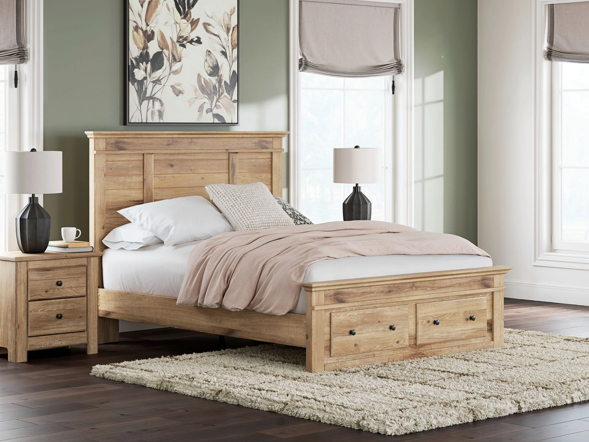 Makidern - Panel Storage Bed With Storage Footboard - Image 15