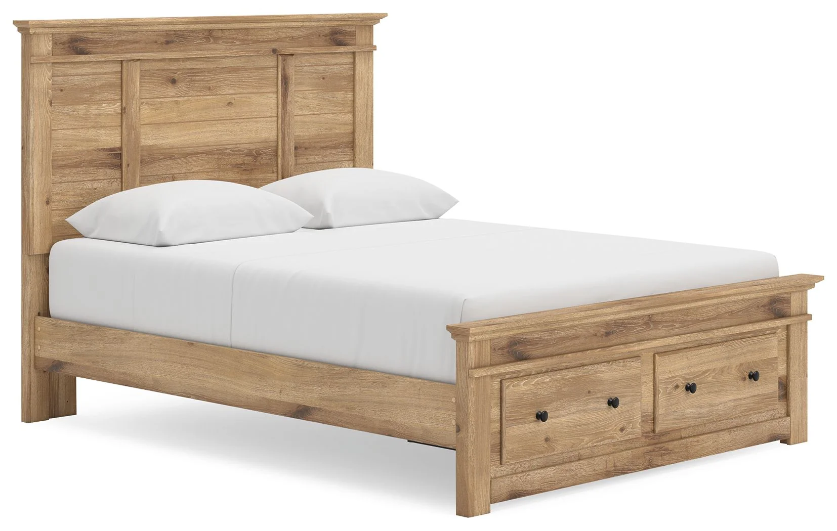 Makidern - Panel Storage Bed With Storage Footboard - Image 2
