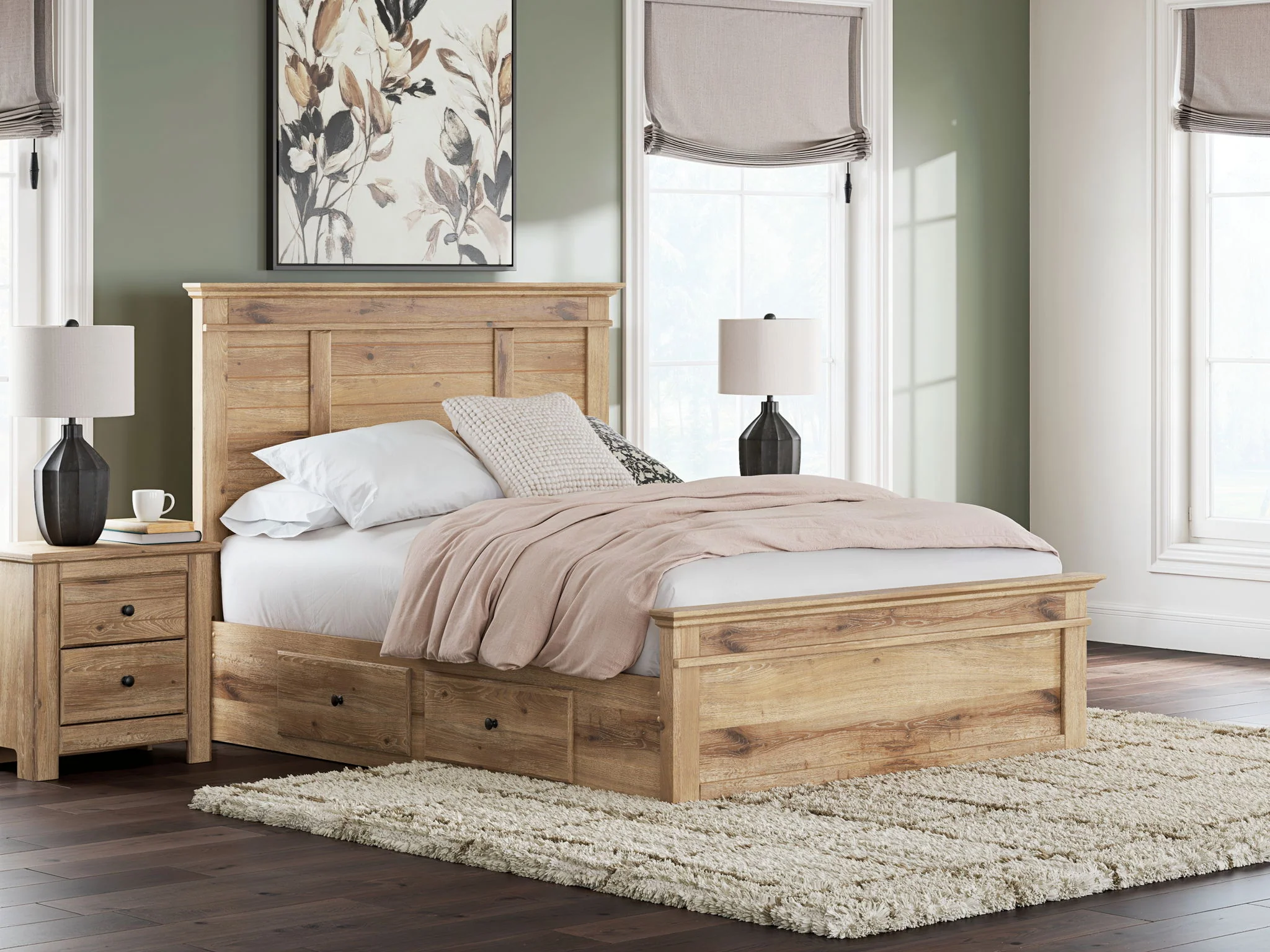 Makidern - Panel Storage Bed With Under Bed Storage Unit - Image 19