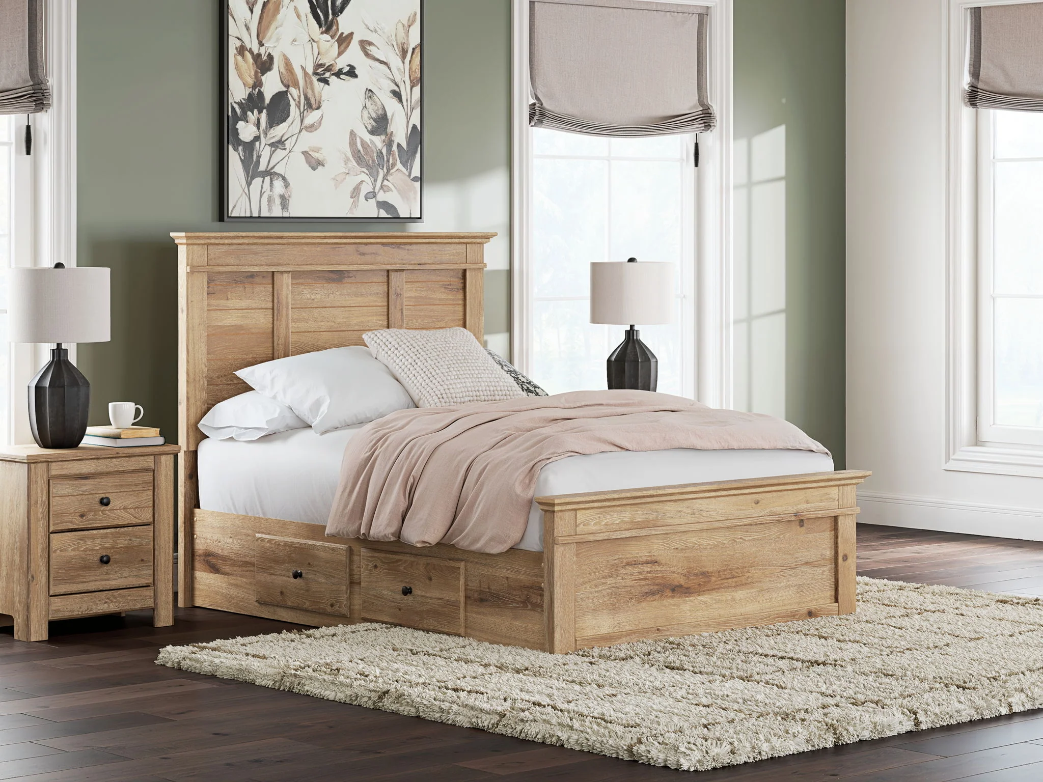 Makidern - Panel Storage Bed With Under Bed Storage Unit - Image 8