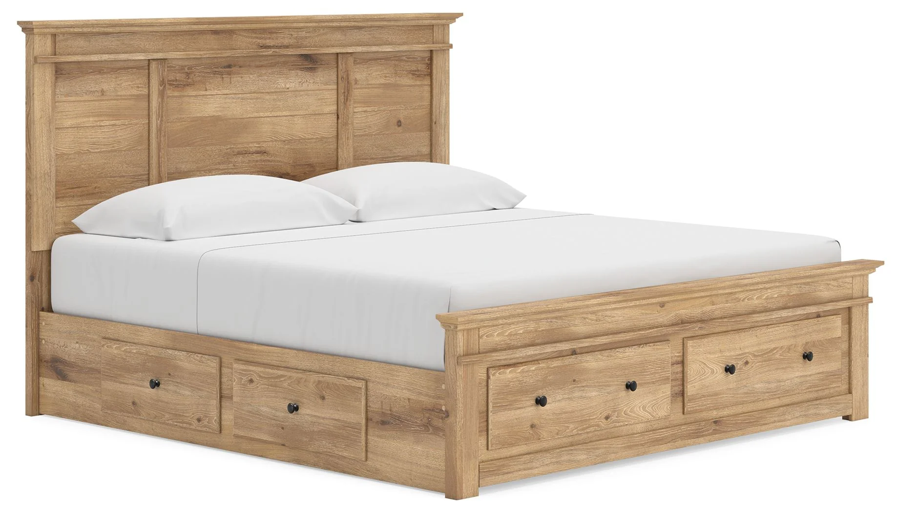Makidern - Panel Storage Bed With Under Bed Storage Unit And Storage Footboard - Image 2