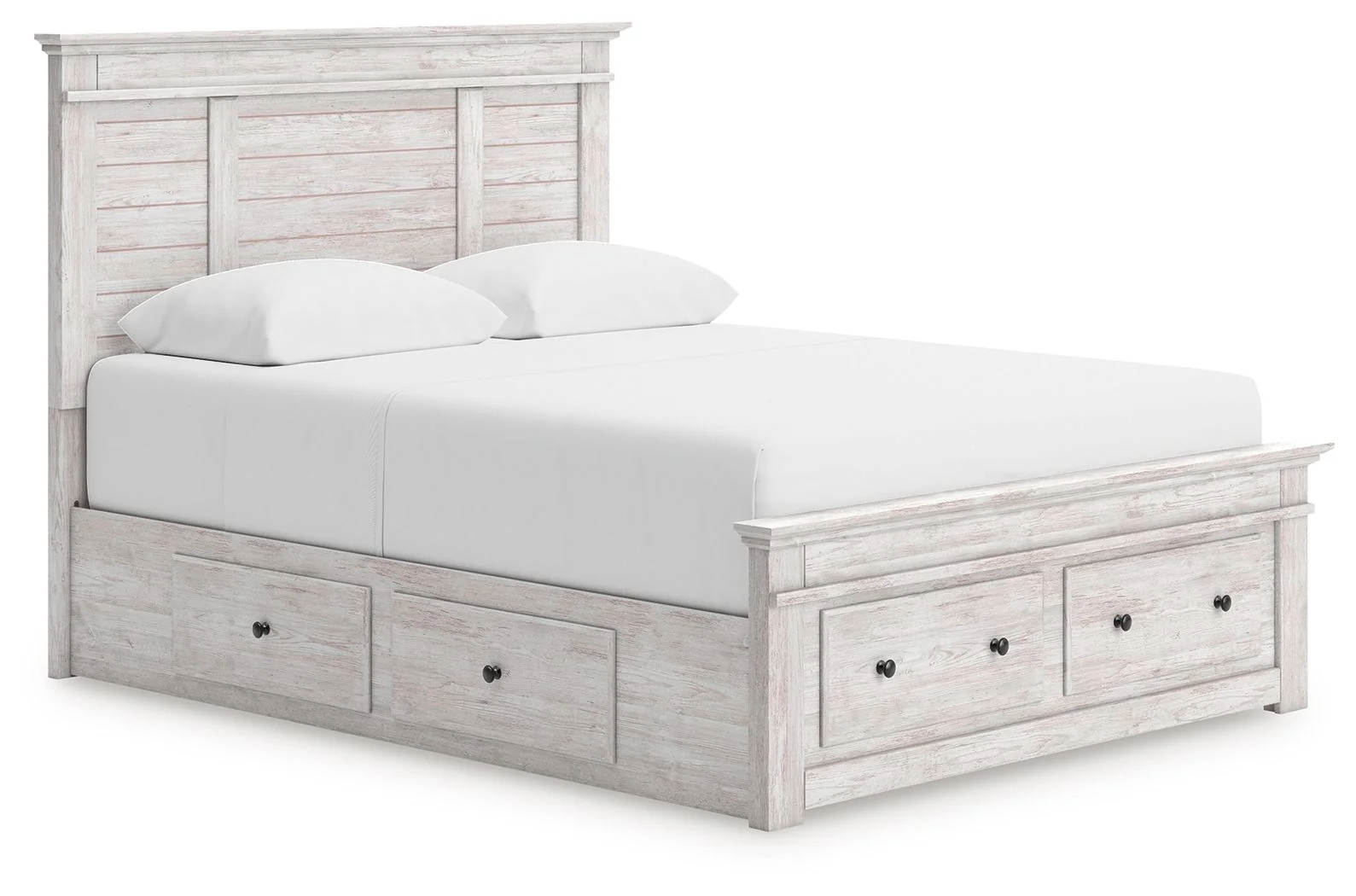 Makidern - Panel Storage Bed With Under Bed Storage Unit And Storage Footboard - Image 3