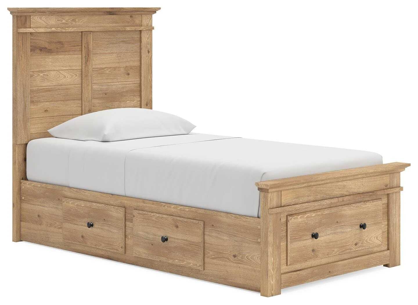 Makidern - Panel Storage Bed With Under Bed Storage Unit And Storage Footboard - Image 4
