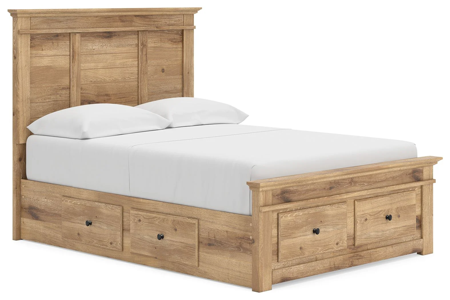 Makidern - Panel Storage Bed With Under Bed Storage Unit And Storage Footboard - Image 5