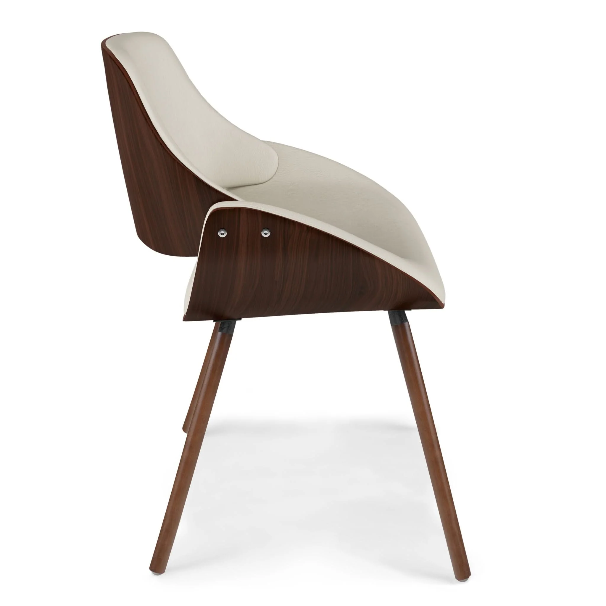 Malden - Bentwood Upholstered Dining Chair With Wood Back - Image 11
