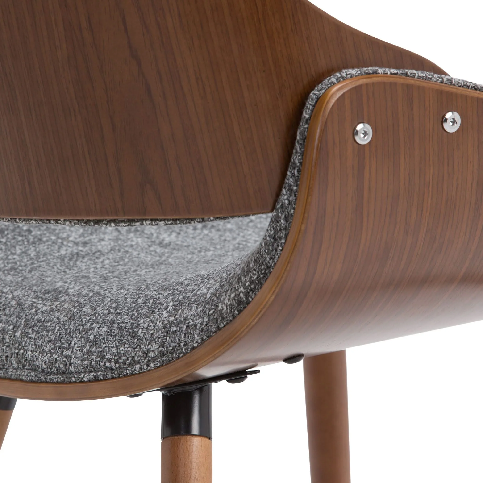 Malden - Bentwood Upholstered Dining Chair With Wood Back - Image 9