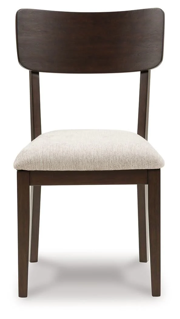 Mallenette - Dining Upholstered Side Chair (Set of 2) - Merlot - Image 3