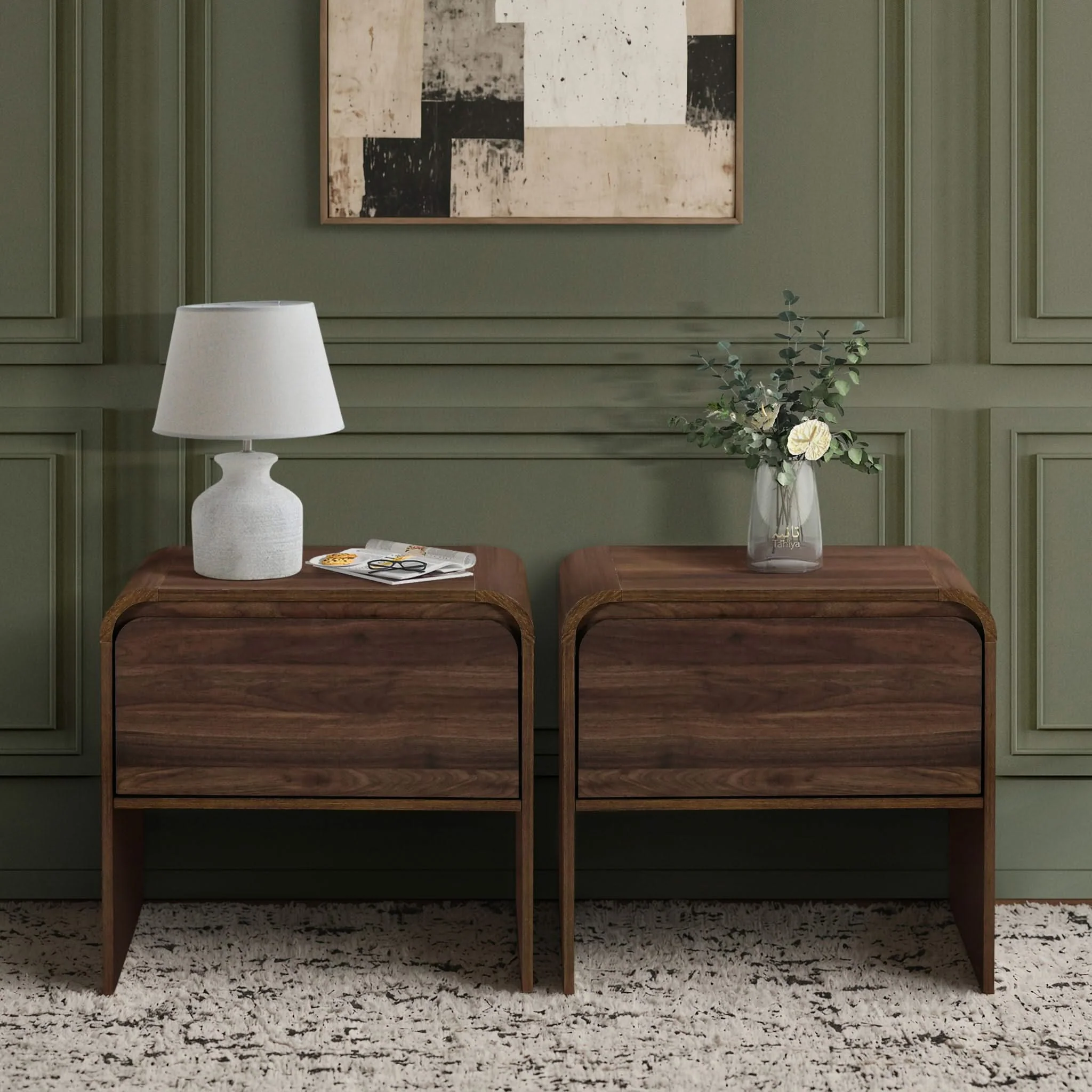 Mara - One Drawer End Table / Bedside Table - Image 9