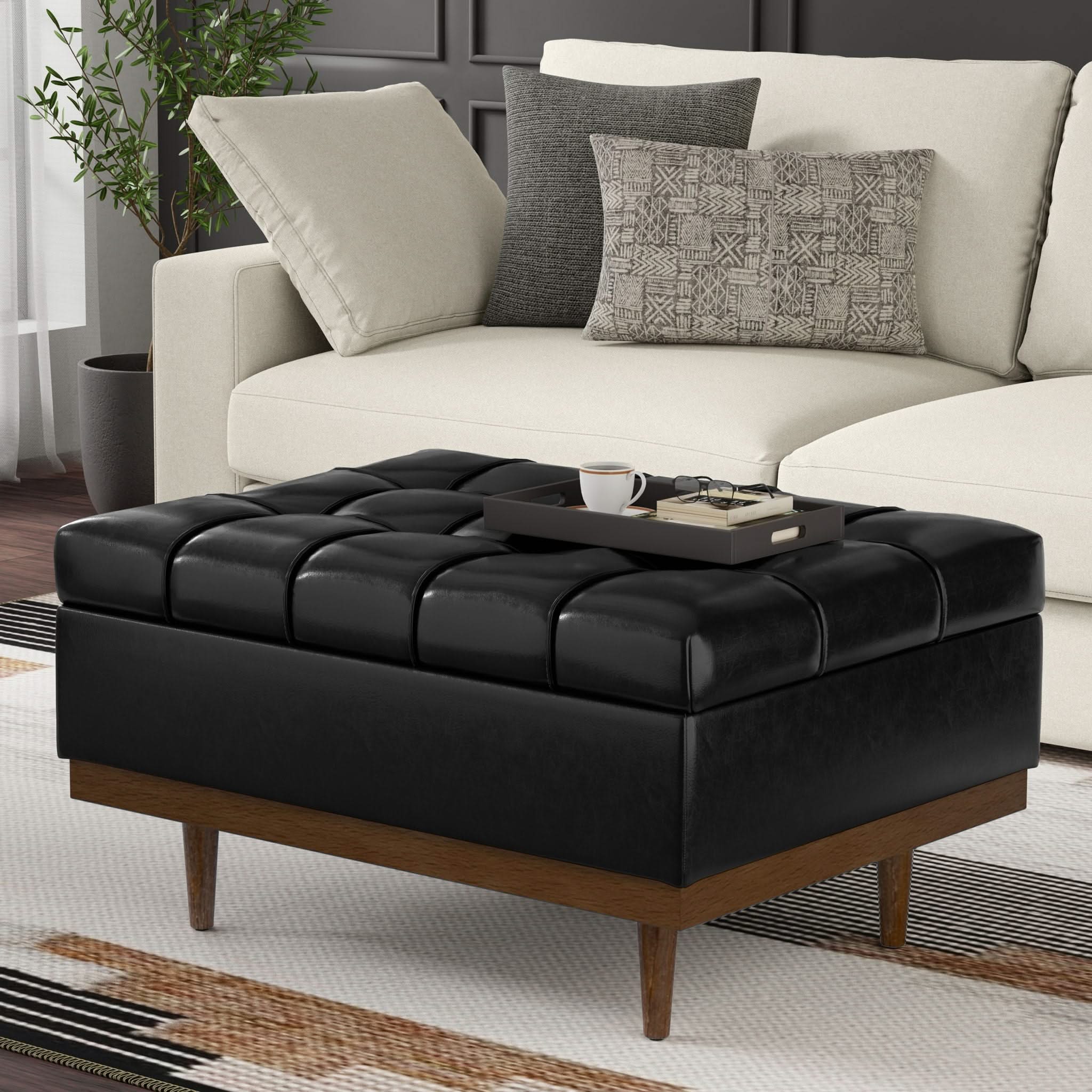 Mariah - Upholstered Lift Top Table Storage Ottoman - Image 22