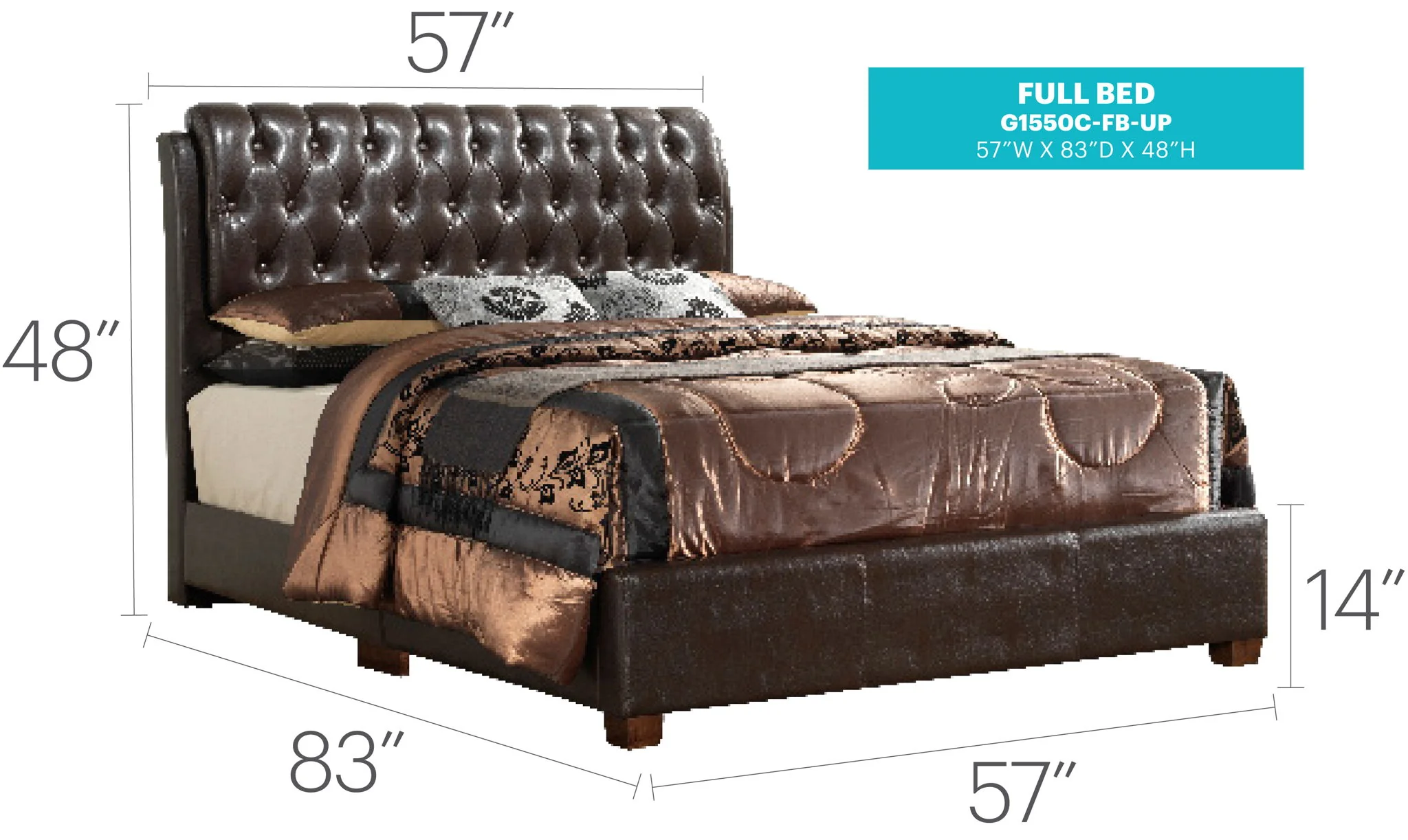 Tufted Upholstered Bed - Image 22