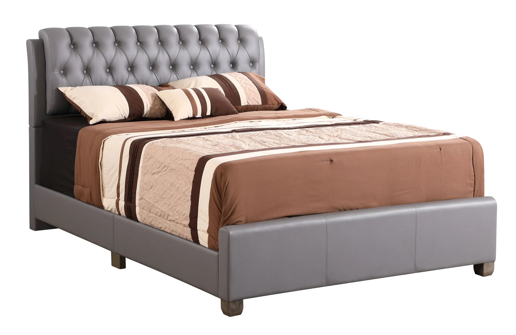 Tufted Upholstered Bed - Image 3