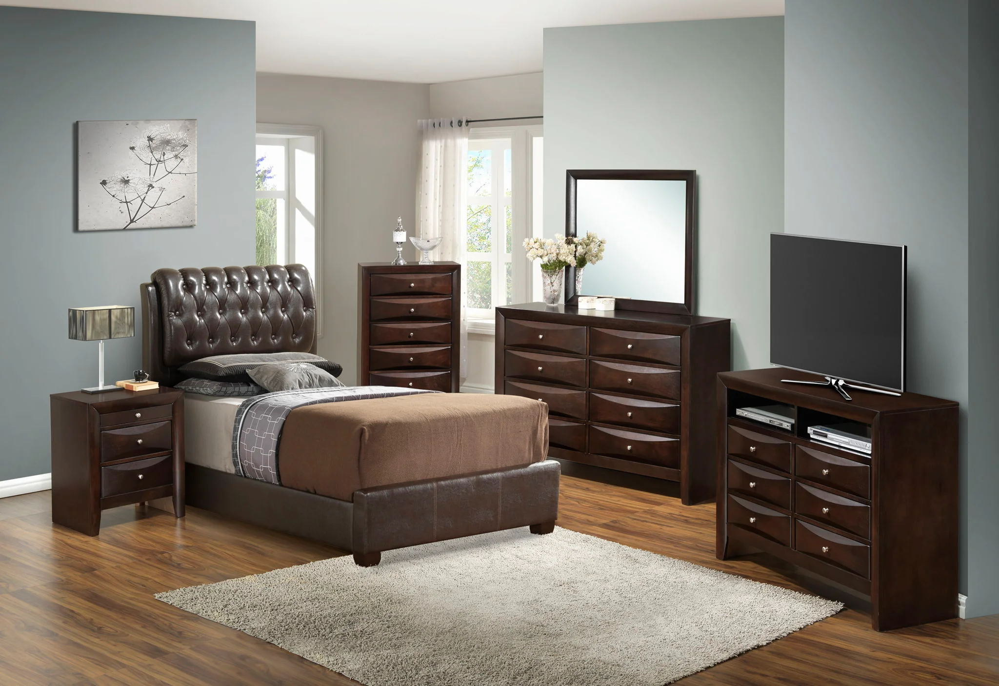Tufted Upholstered Bed - Image 31