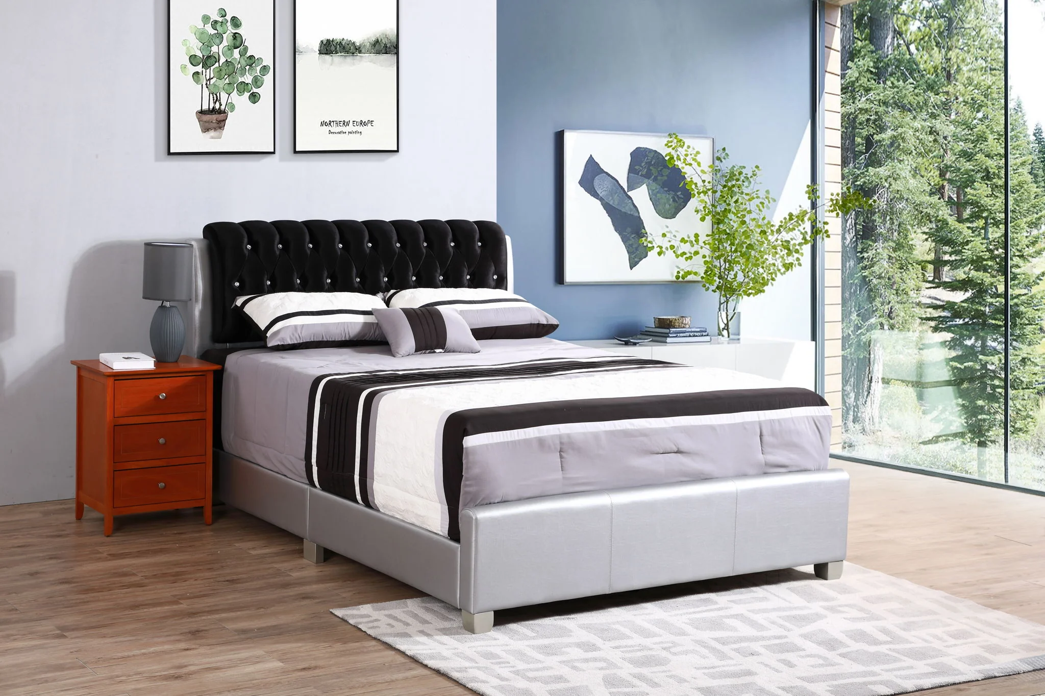 Tufted Upholstered Bed - Image 7