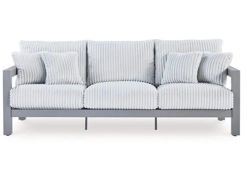 Marlin Outdoor All Weather Sofa and Loveseat with Cushions and Throw Pillows - Image 3