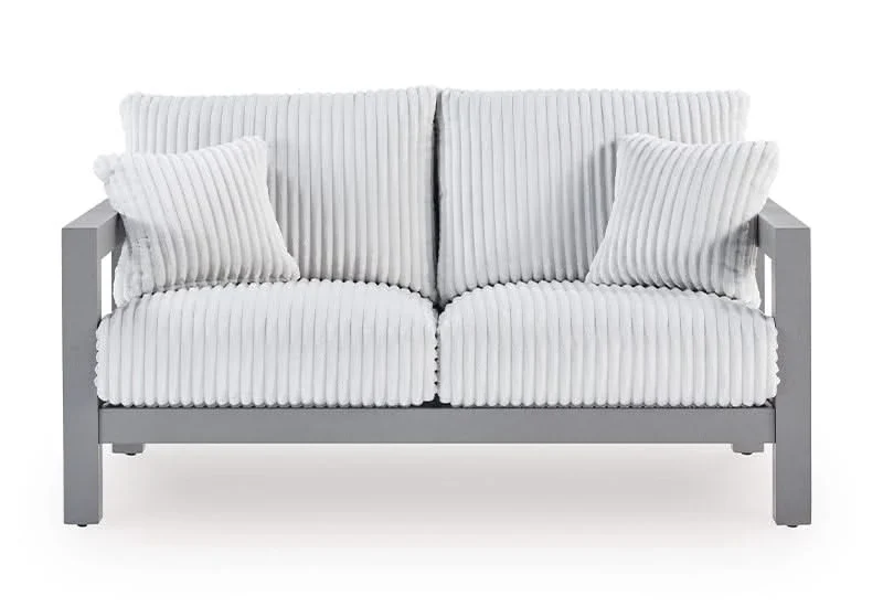 Marlin Outdoor All Weather Sofa and Loveseat with Cushions and Throw Pillows - Image 4