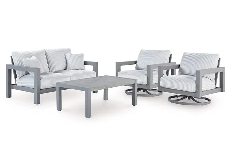 Marlin Outdoor All Weather Sofa and Loveseat with Cushions and Throw Pillows - Image 5