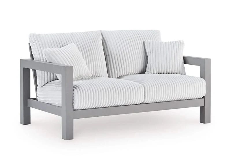Marlin Outdoor All Weather Sofa and Loveseat with Cushions and Throw Pillows - Image 6