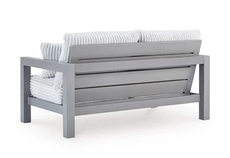 Marlin Outdoor All Weather Sofa and Loveseat with Cushions and Throw Pillows - Image 9
