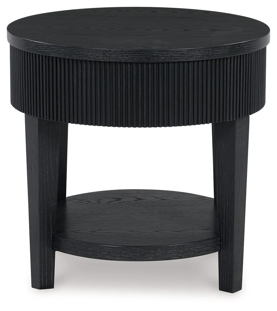 Marstream - Round End Table - Black - Image 4
