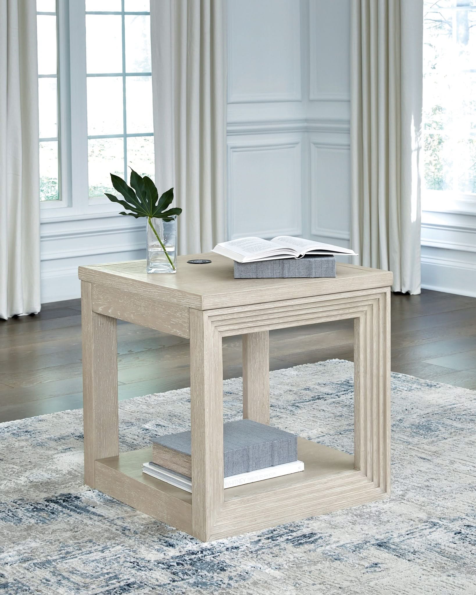 Marxhart - Square End Table - Bisque - Image 2