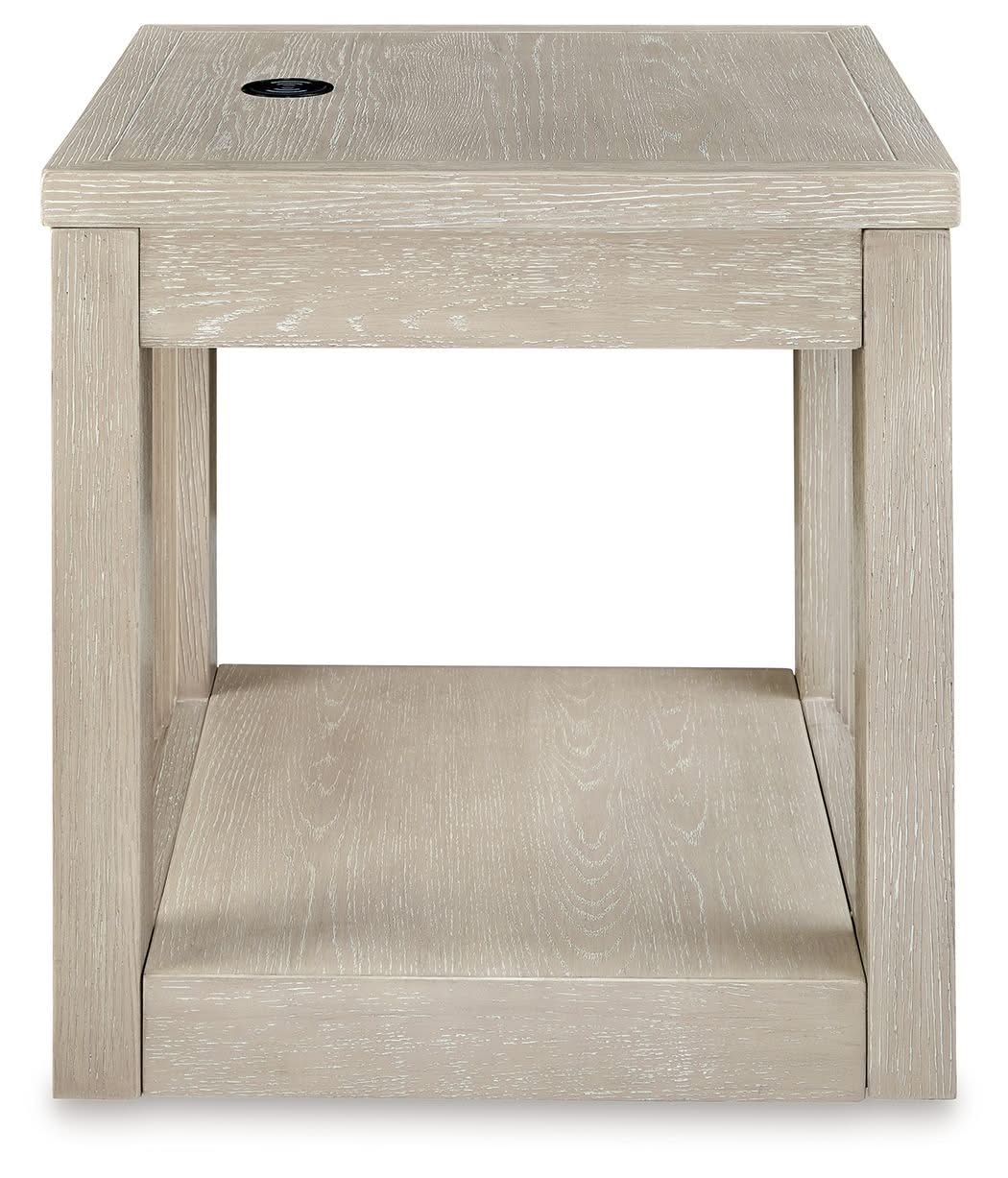 Marxhart - Square End Table - Bisque - Image 3