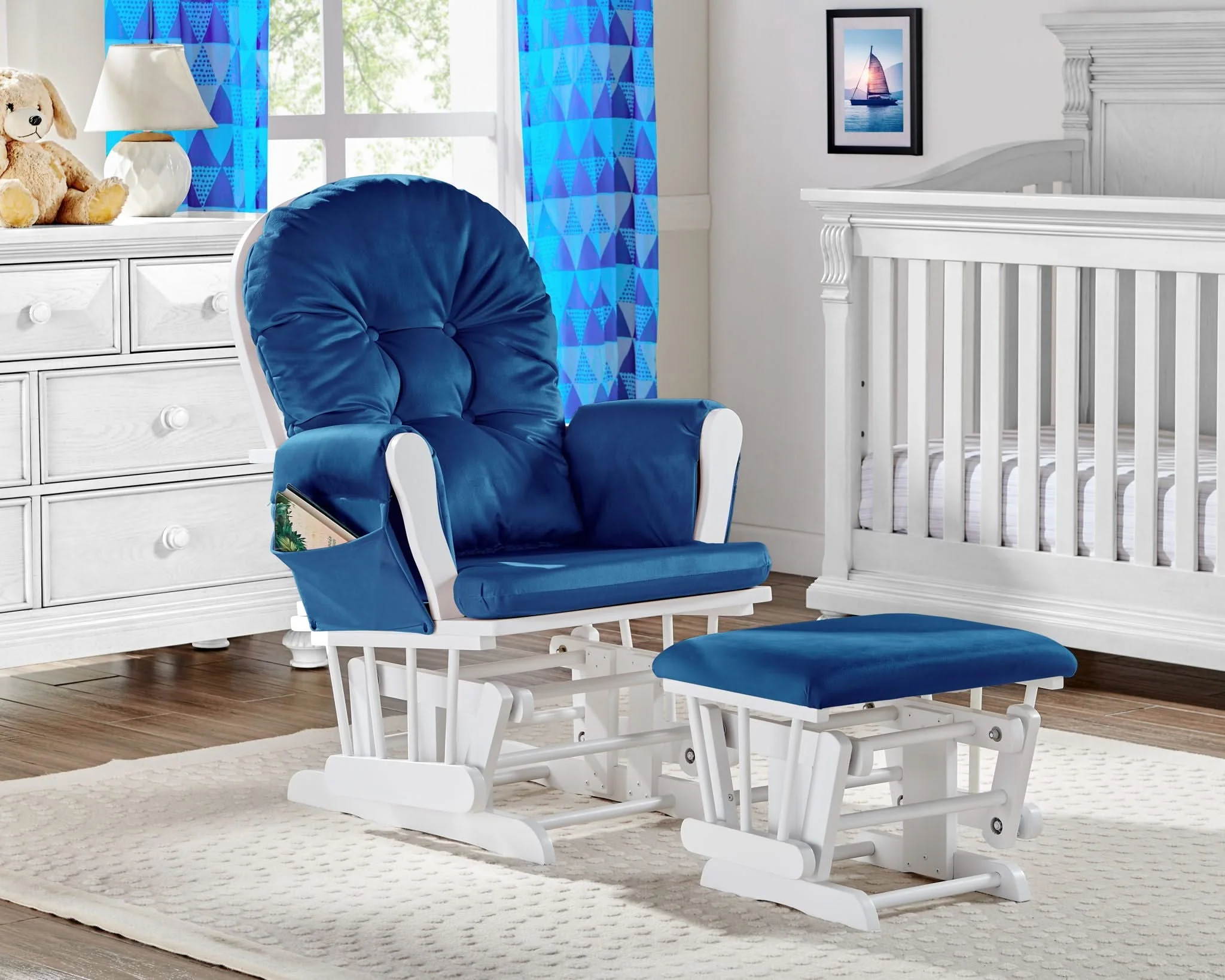 Mason - Comfortable Glider And Ottoman - Image 6