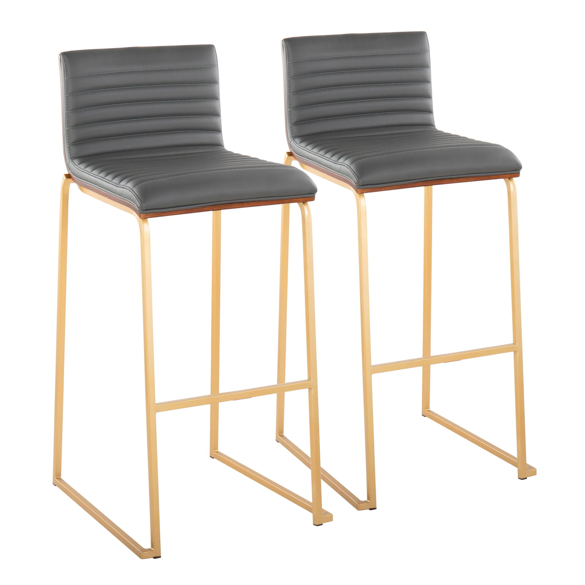 Mason Mara - Contemporary Versatile Desig Fixed Height Barstool (Set of 2) - Image 7