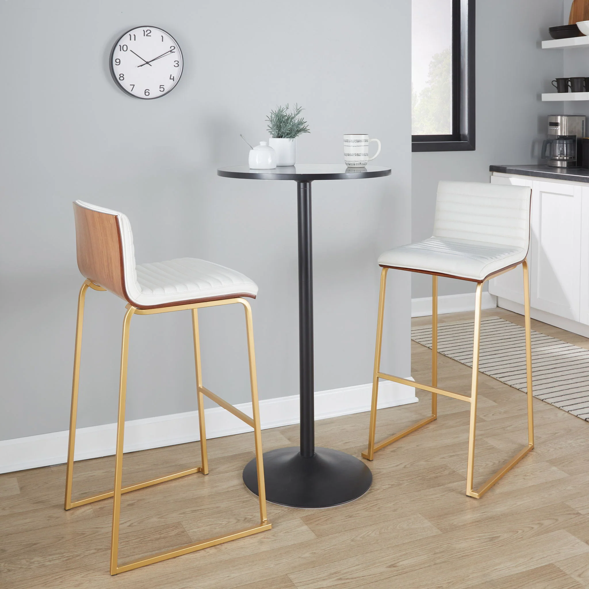 Mason Mara - Contemporary Versatile Desig Fixed Height Barstool (Set of 2) - Image 8
