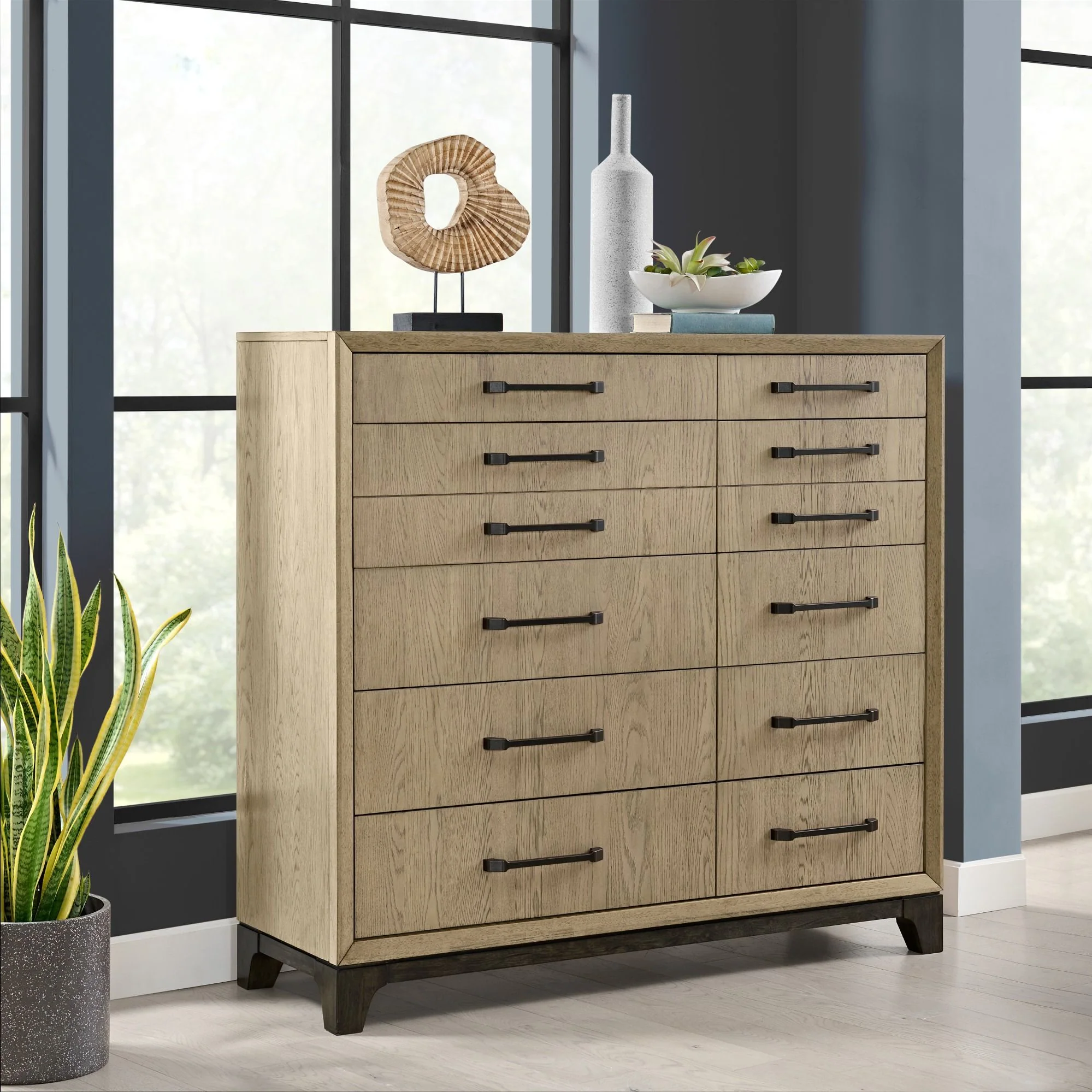 Master Chest, 10 Drawer Storage Furniture - Brown - Image 2